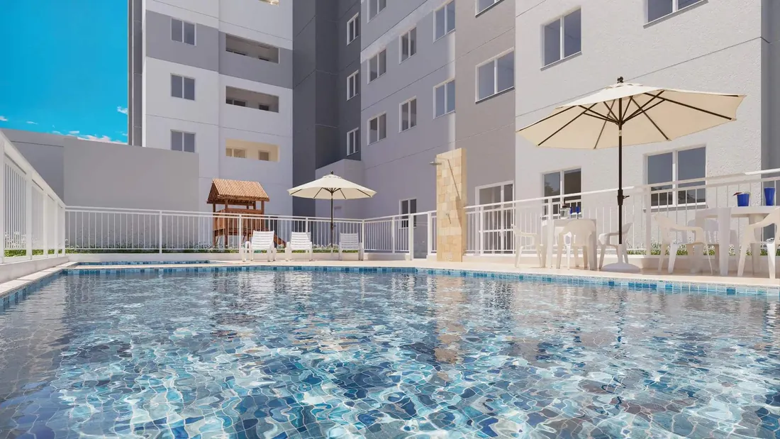 Perspectiva ilustrada da piscina — Livus Cupecê