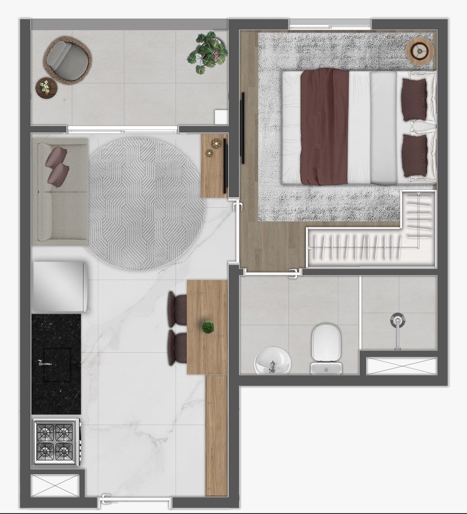 Planta humanizada (final 13) — Mundo Apto Essência Ipiranga